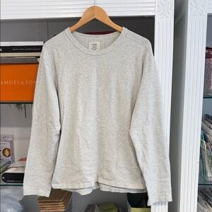 Buck Mason Light Gray Crewneck Sweatshirt